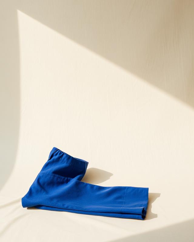 Cobalt Wide-Leg Trousers